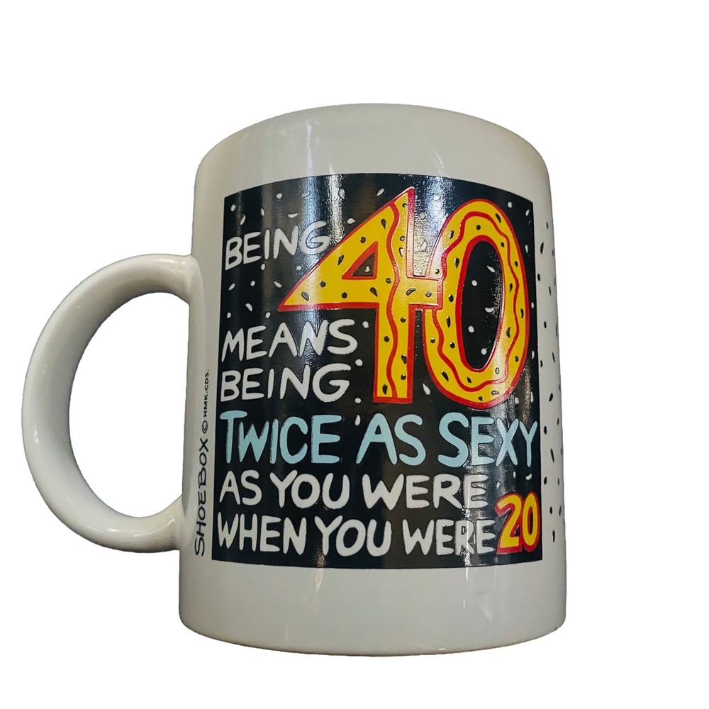 Vintage Hallmark Shoebox Greetings "Being 40" Coffee Mug